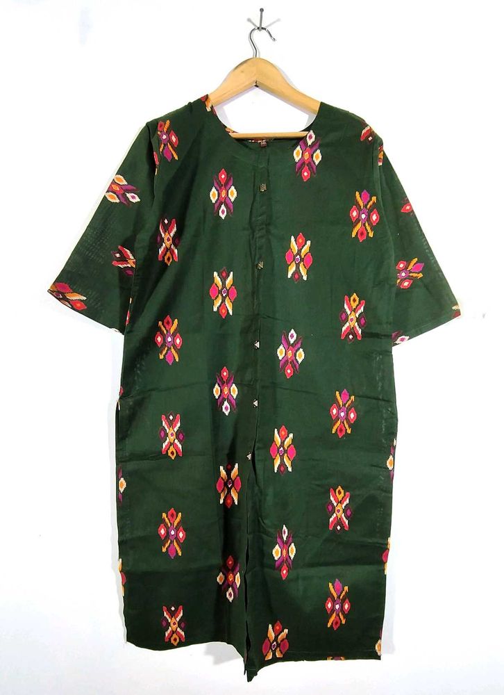 New Green Printed Kurta (Women's)