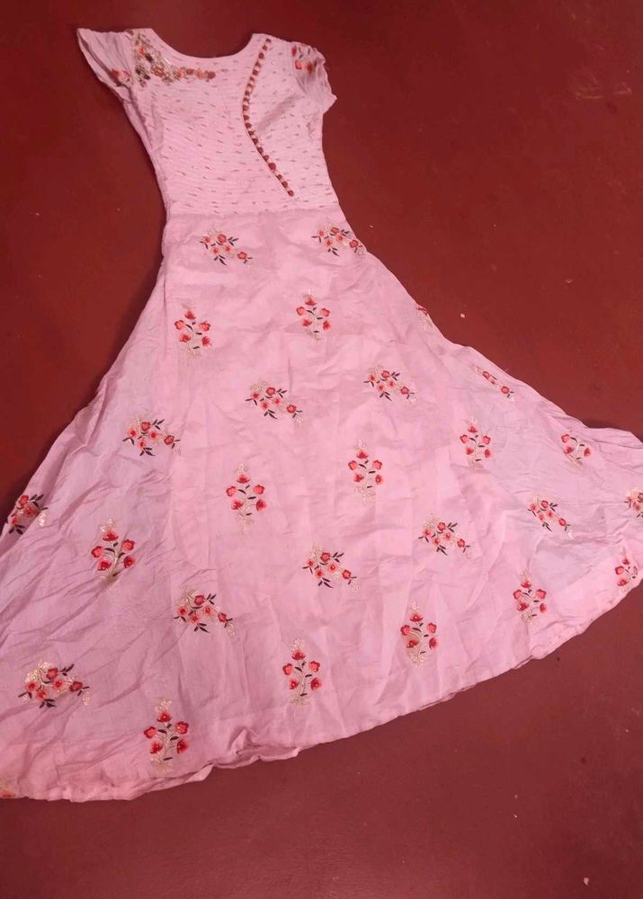 pink gown