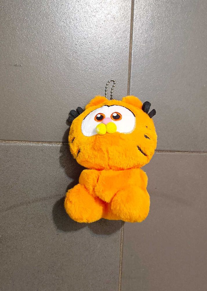 Cute Orange Plush Keychain