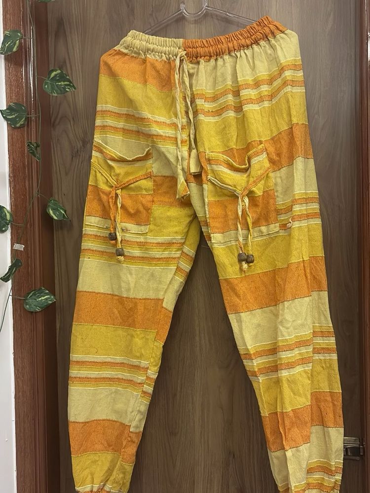 Boho Striped Palazzo Pants