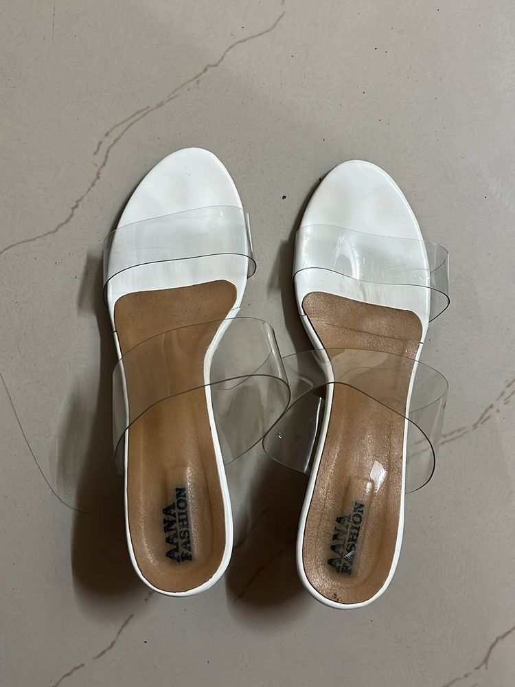 Women Transparent Low Heel