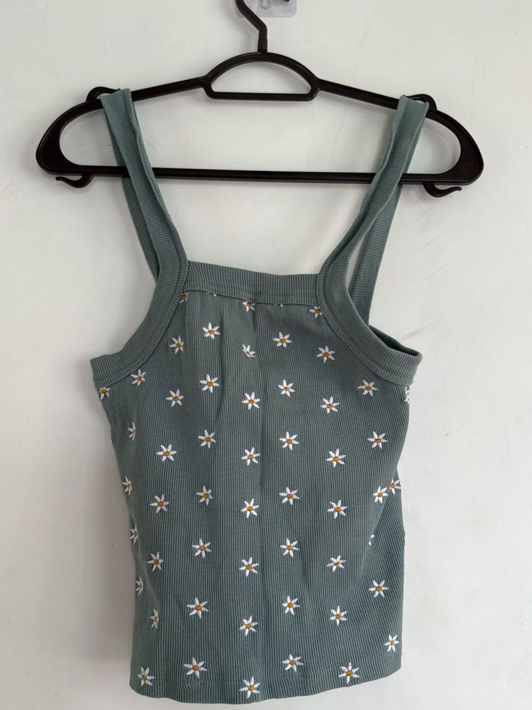 Cute Floral Tank Top