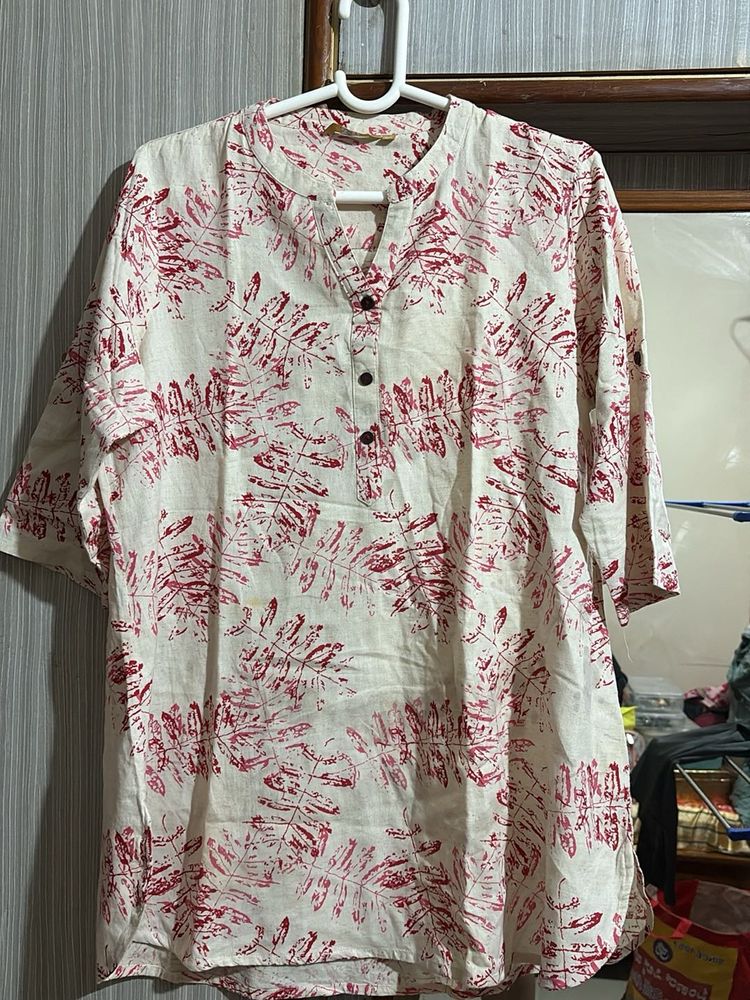 Floral Print short Kurta