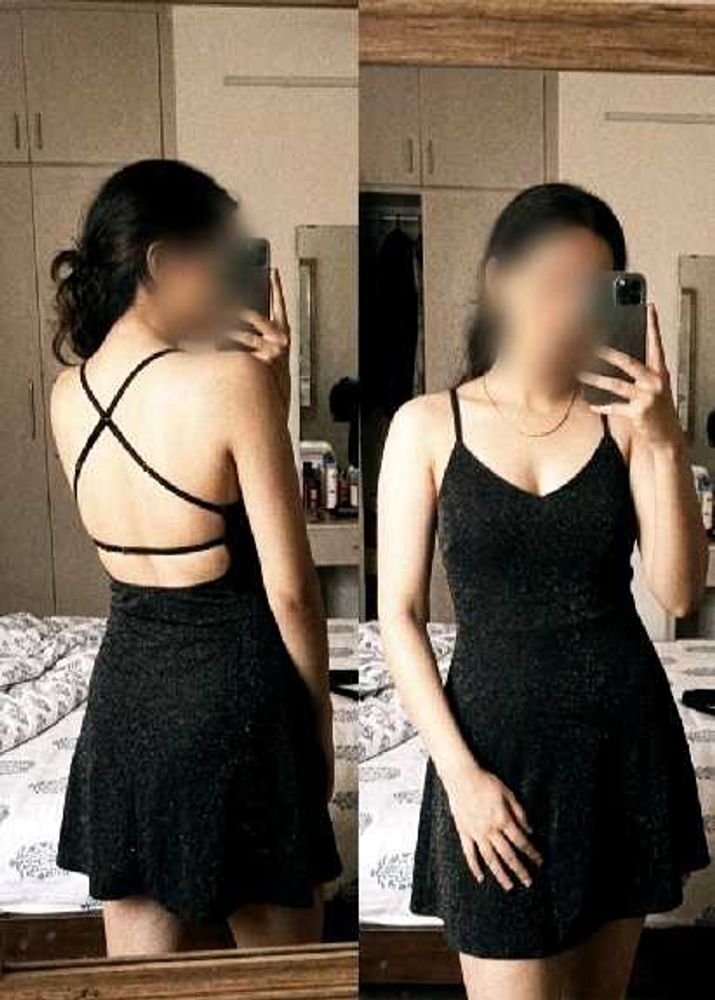 Sparkly Black Mini Dress