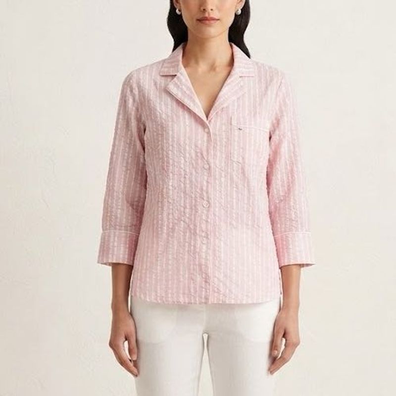 Pink Striped Shirt