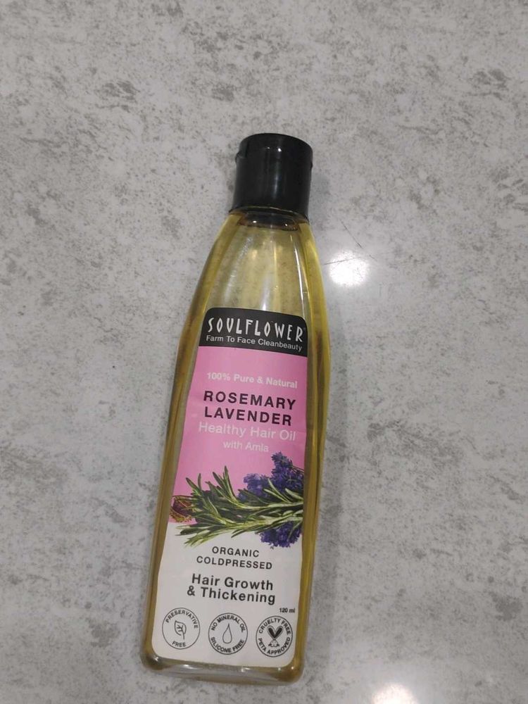 Soulflower Rosemary Lavender Hair Oil
