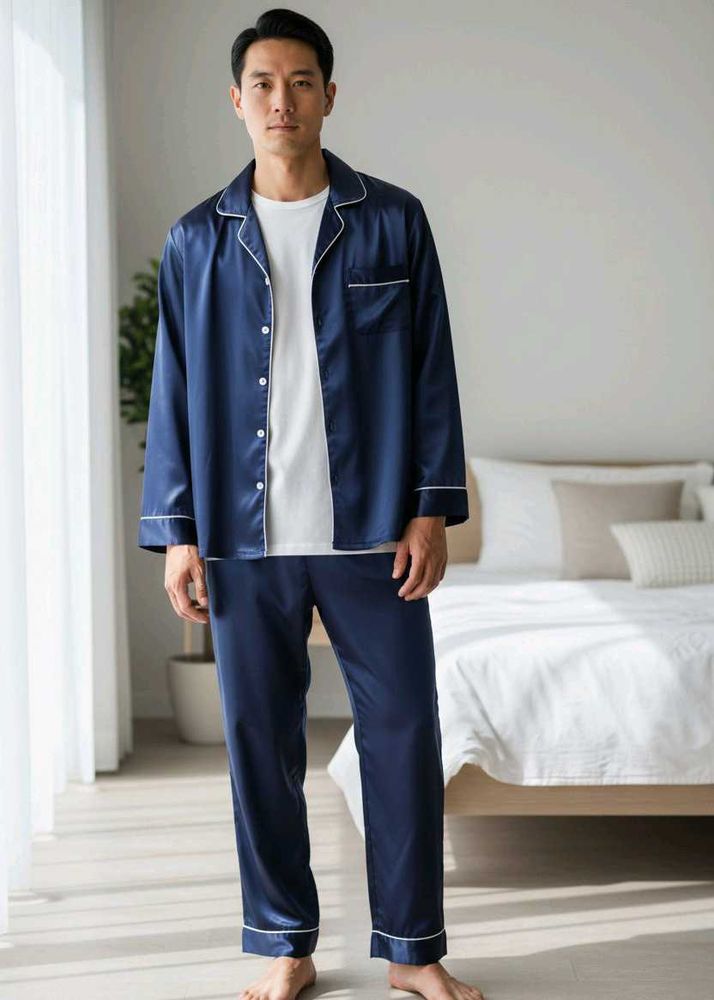 Men's silk night shirt buy1 get 1