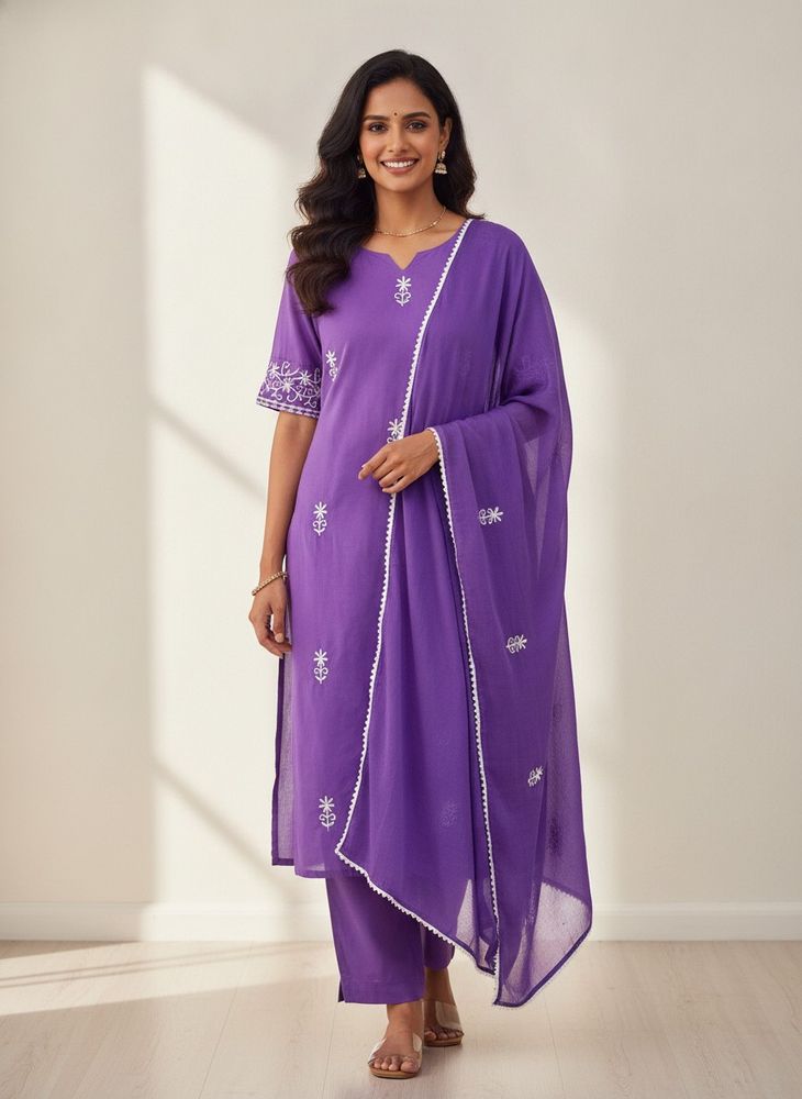 Vibrant Purple Kurta Set