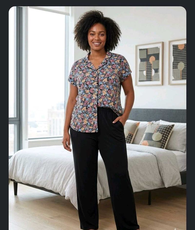 Floral Print Pajama Set