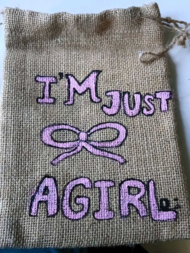 Cute "I'm Just A Girl" Pouch