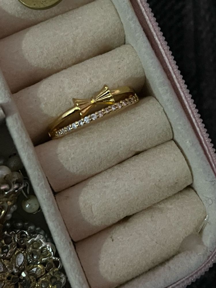 Charming Bow Ring with CZ Accents