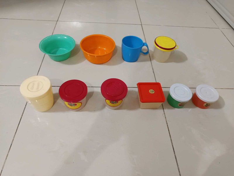 Set of Plastic Containers &amp; Bowls