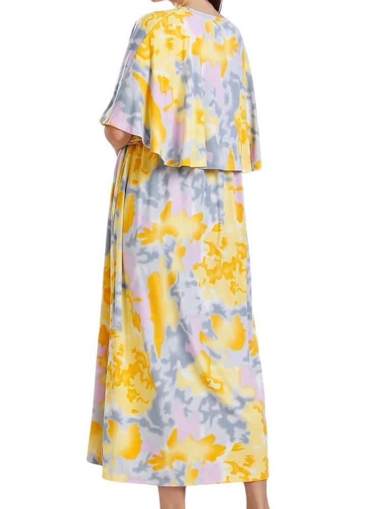 Flowy Tie-Dye Maxi Dress