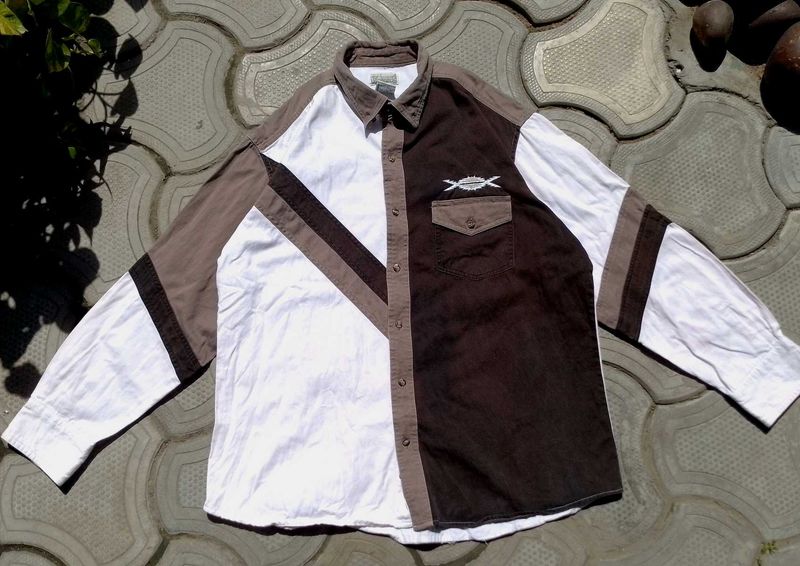 Y2K Men's Color Block Long Sleeve Shirt