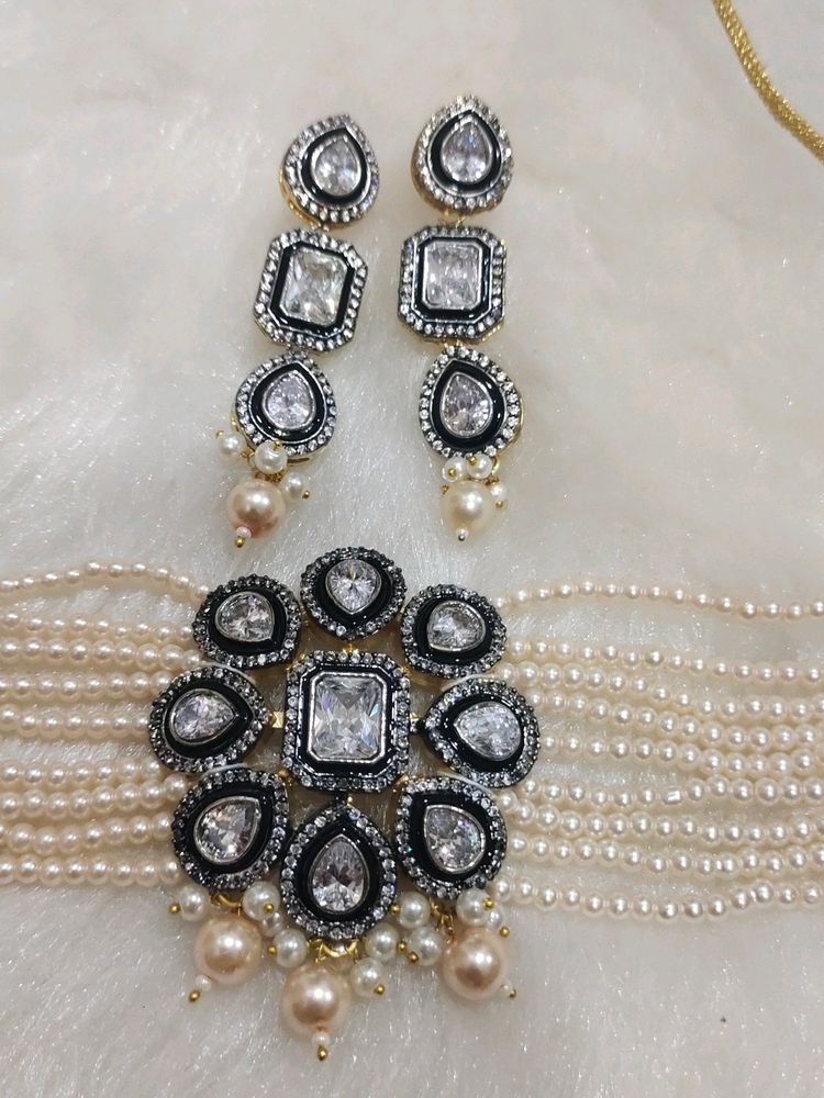 Victorian Diamond Necklace Set