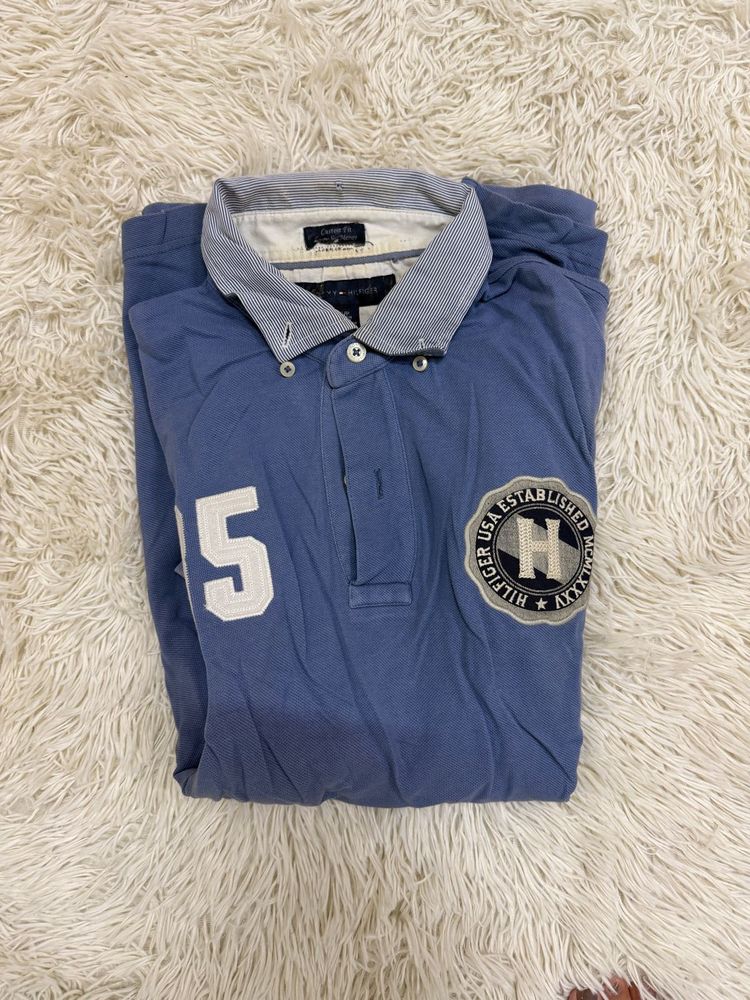 Tommy Hilfiger Men's Blue Polo Shirt