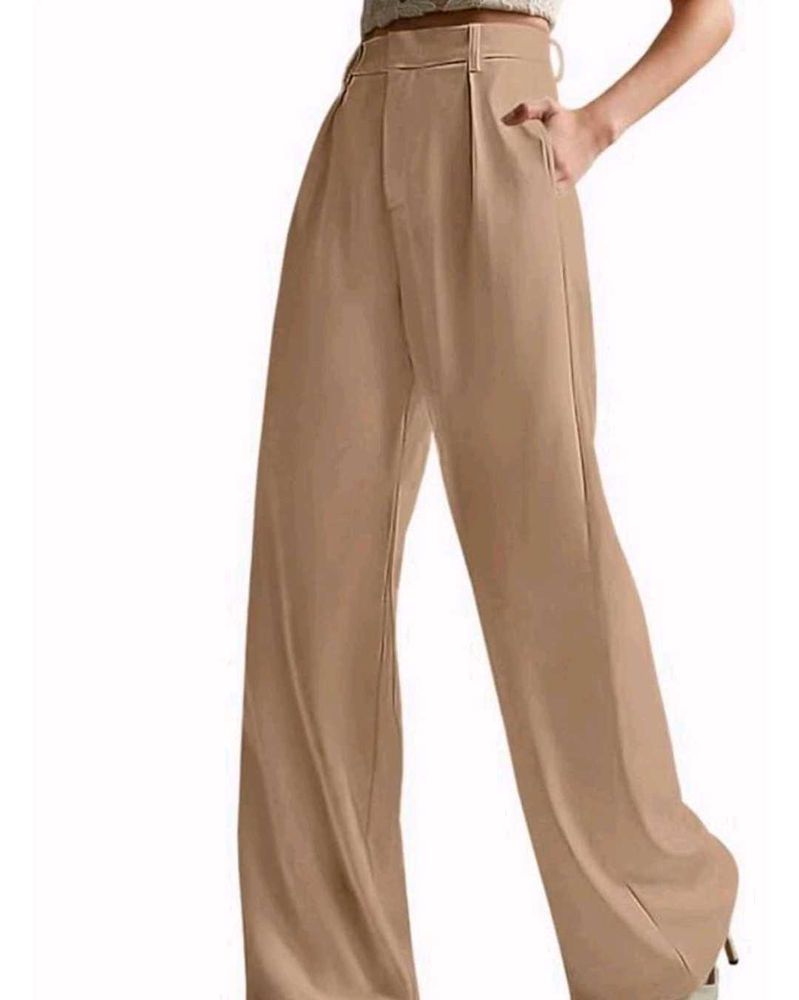 High Waisted Wide Leg Trousers