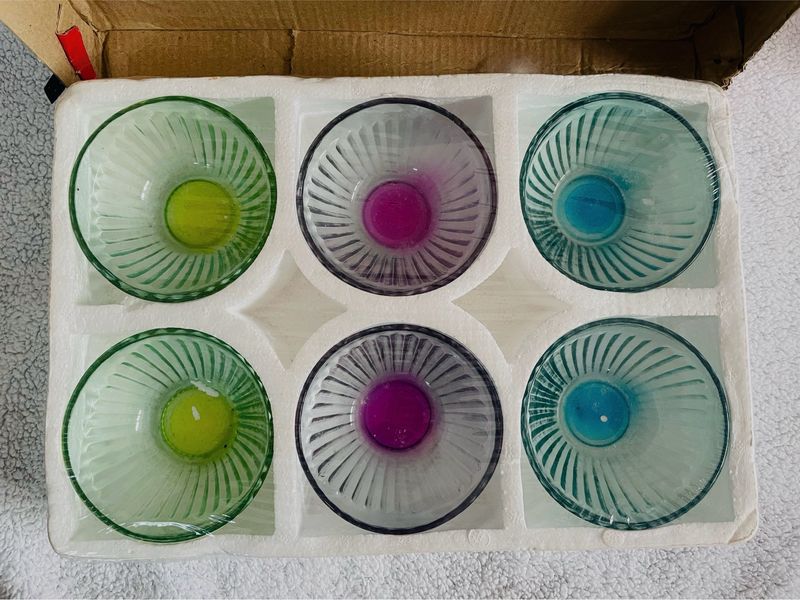 ❗FREE DELIVERY❗6 pc Glass Bowls New And Packed