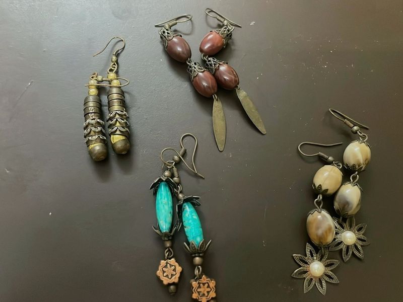Boho Ethnic Dangle Earrings Set