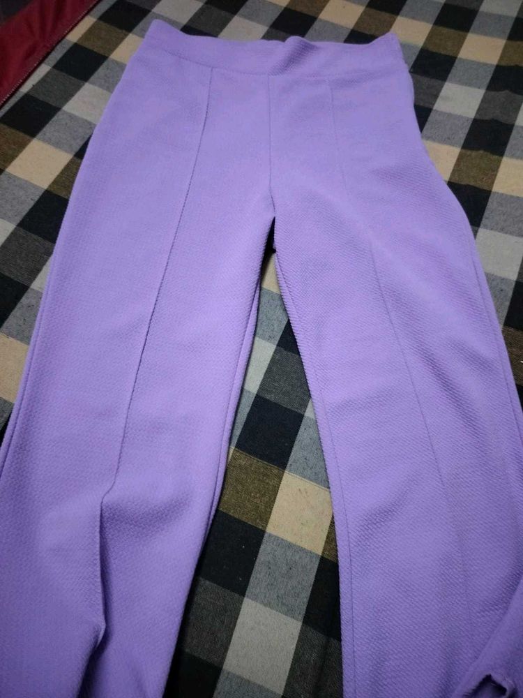 Lavender Flare Pants