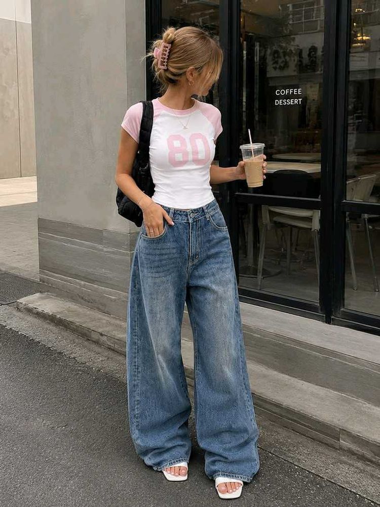 Baggy Blue Denim Jeans