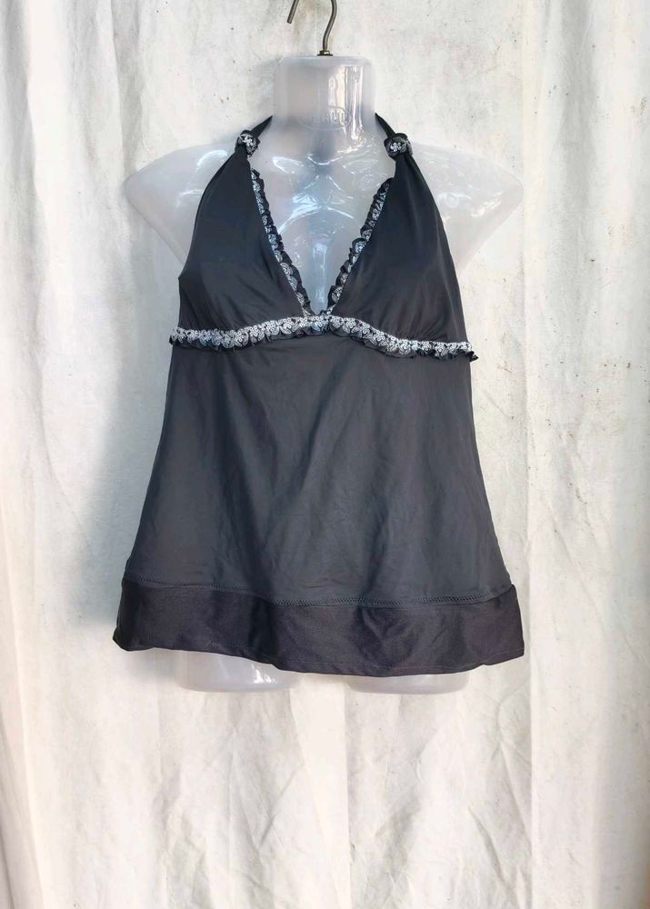 I. Stylish Halter Neck Bikini Top