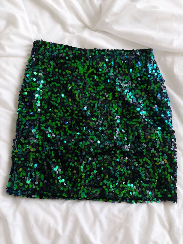Sparkling Sequin Mini Skirt