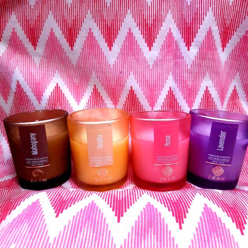 Set of 4 Scented Soy Wax Candles