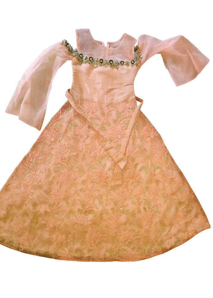 Peach Wedding Gown