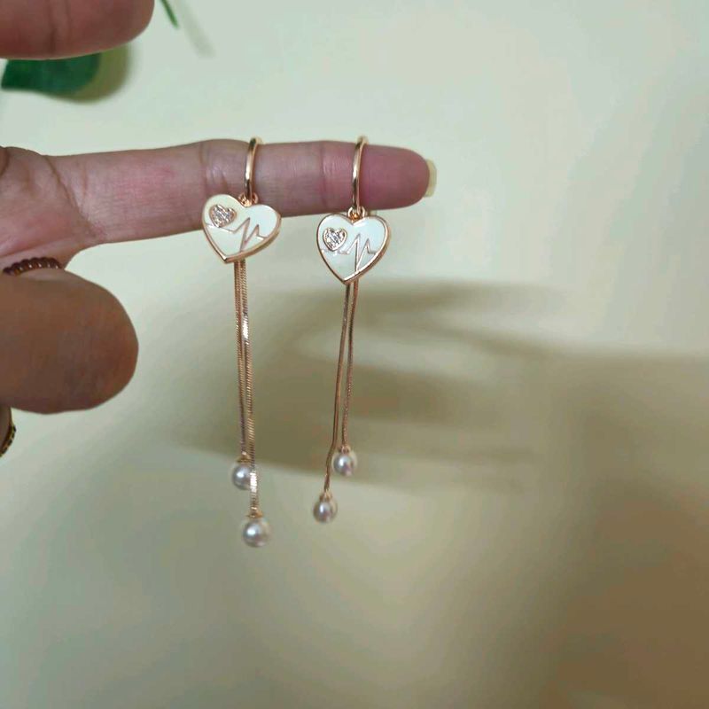 Heartbeat Dangle Earrings