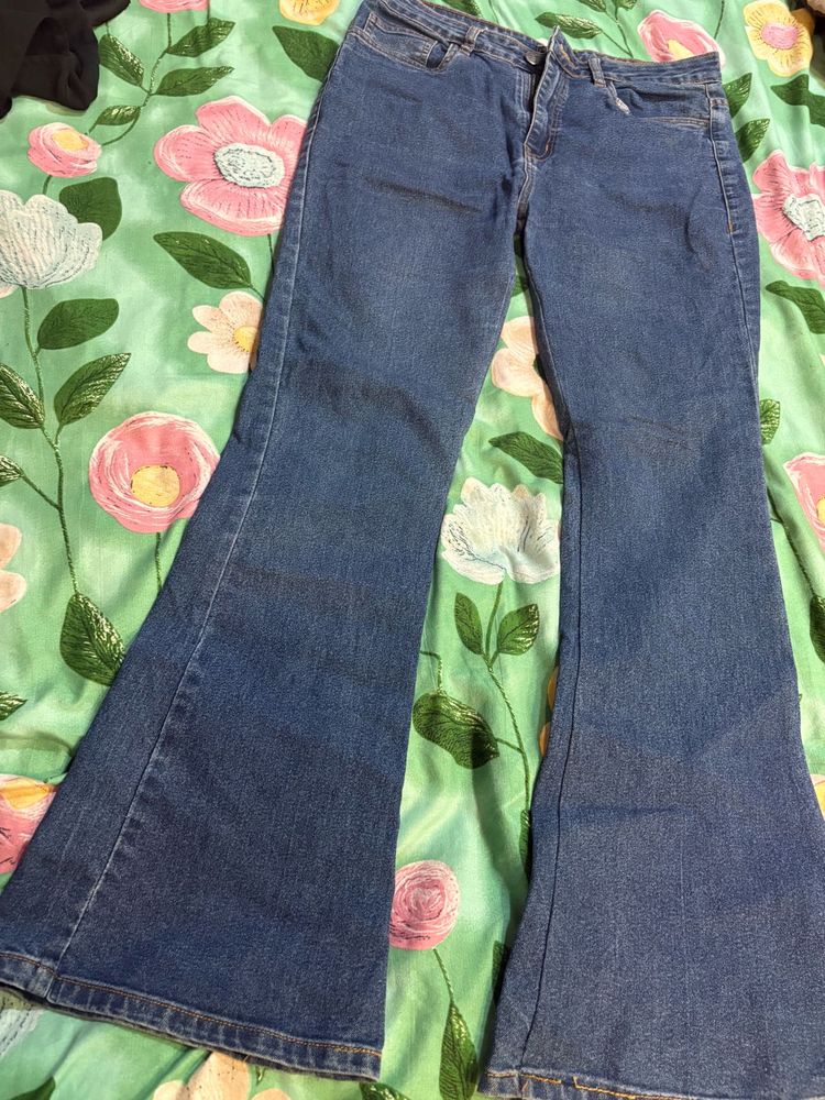 Blue Flared Jeans