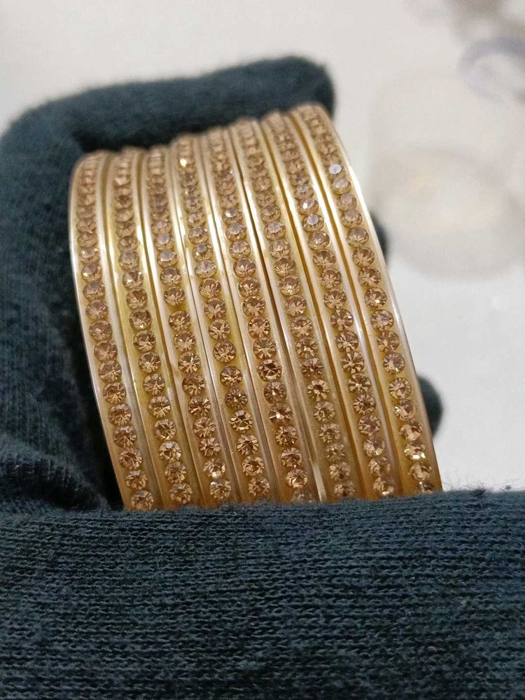 Elegant Rhinestone Bangle Set