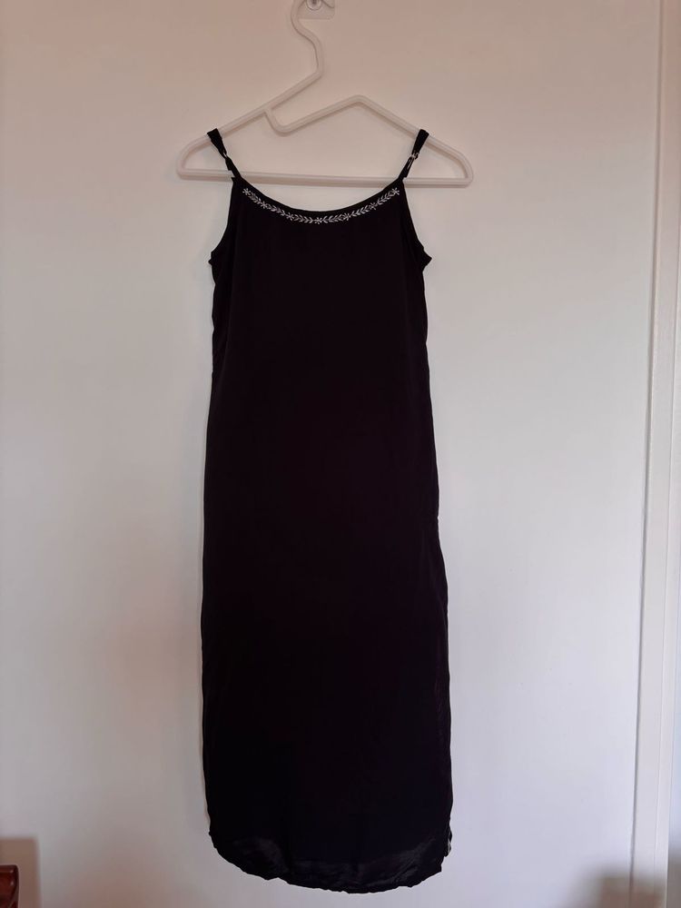 Elegant Black Slip style kurta and pant set