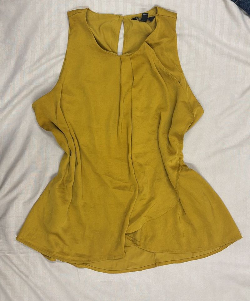Mustard Sleeveless Top