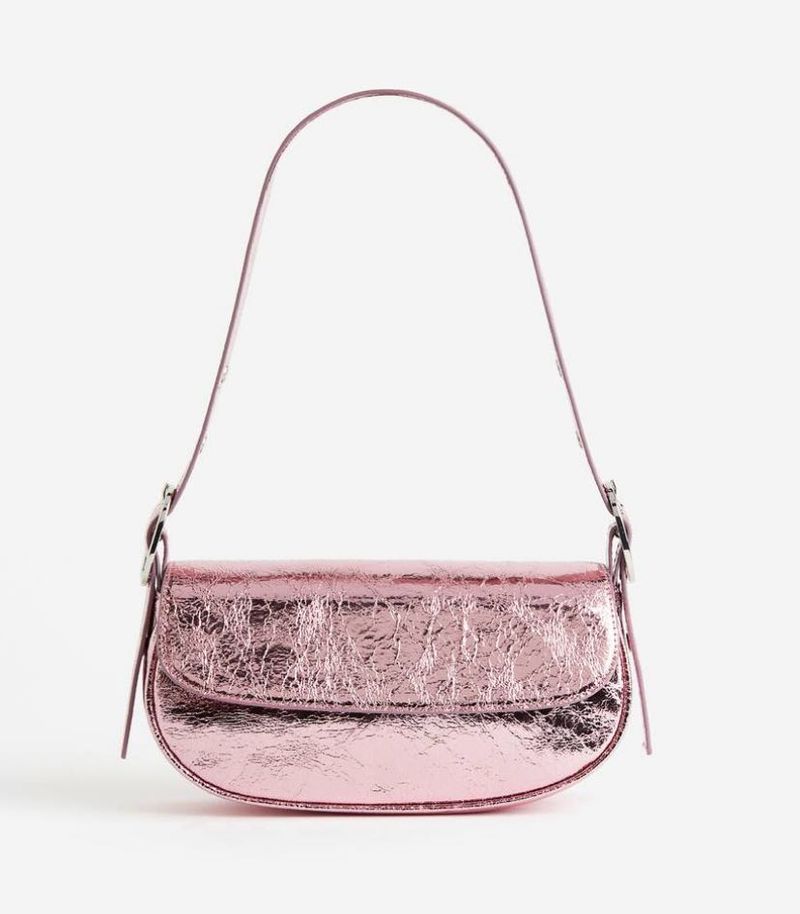 H&amp;M Metallic Pink Shoulder Bag