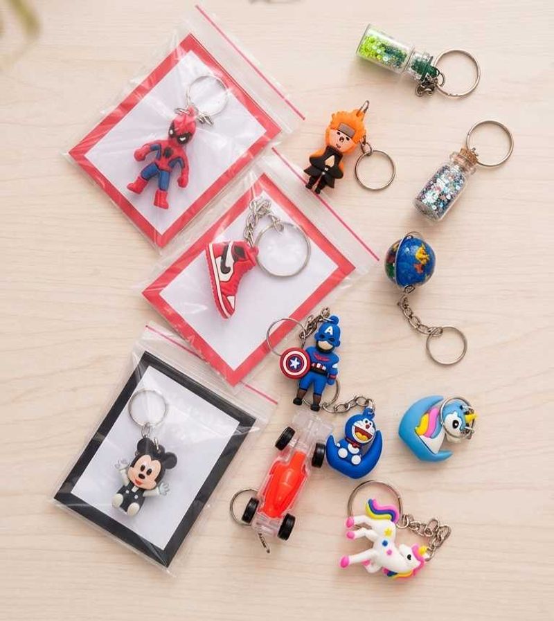 Assorted Fun Character Keychains (pack of 1 )