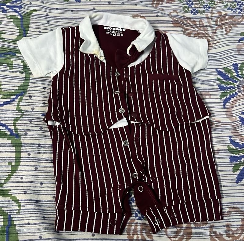 Baby Romper with shrug attached