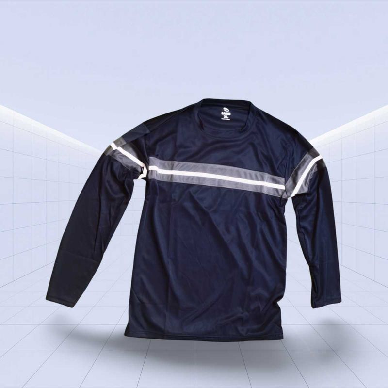 Men's Navy Blue Long Sleeve T-Shirt