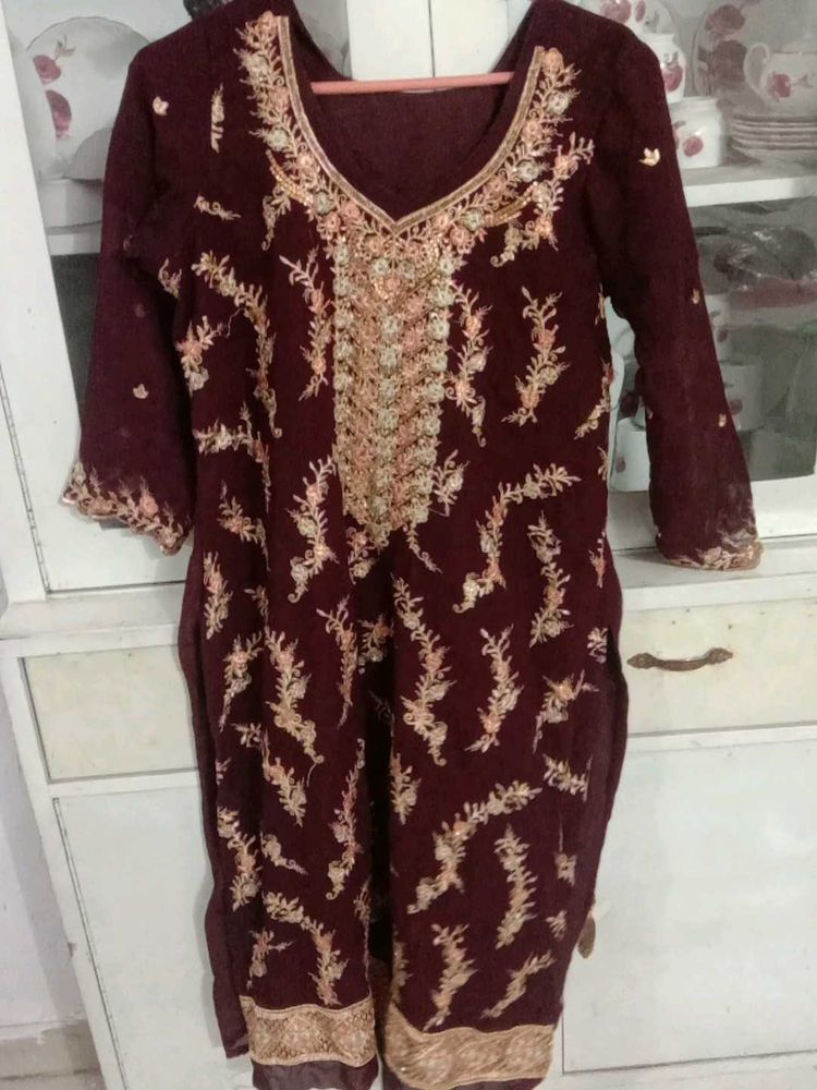beautiful party' wear kurta with plazo set