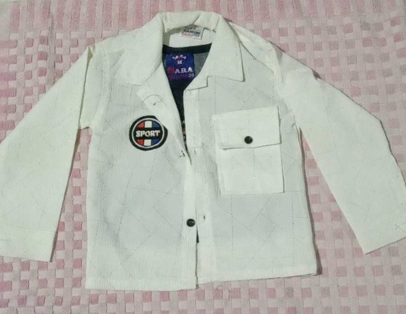 White Sporty Shirt for Girls
