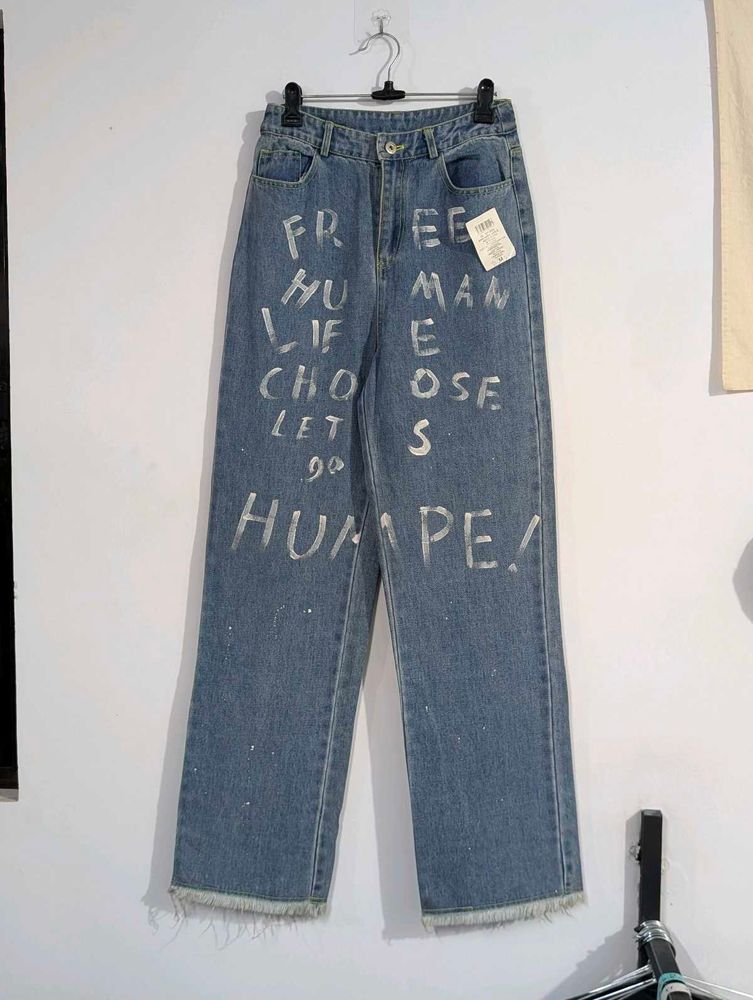 BB World Free Human Print Jeans