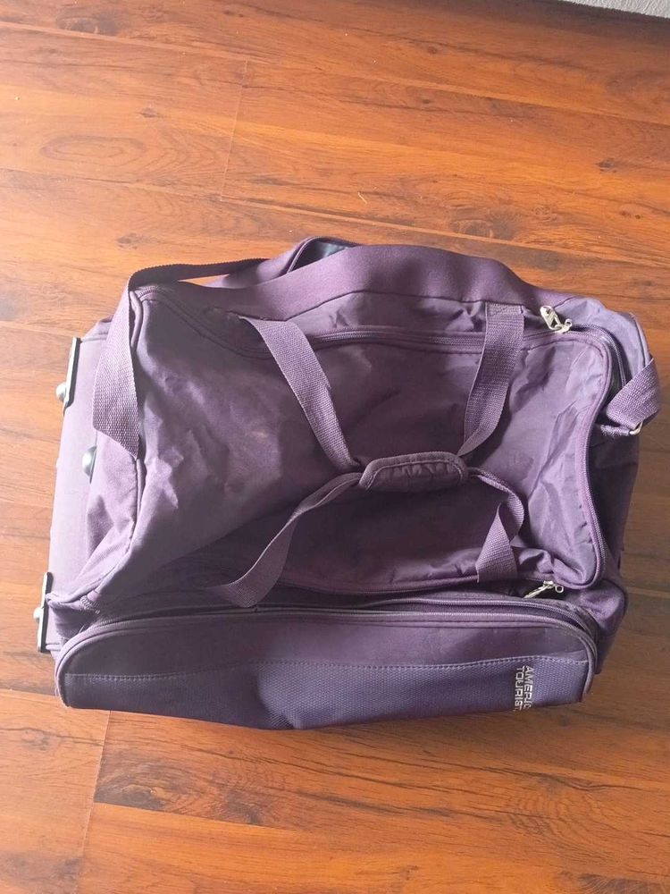 Purple Travel Bag with Wheels