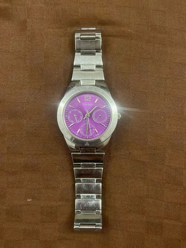 Casio Women's Watch - Purple Dial