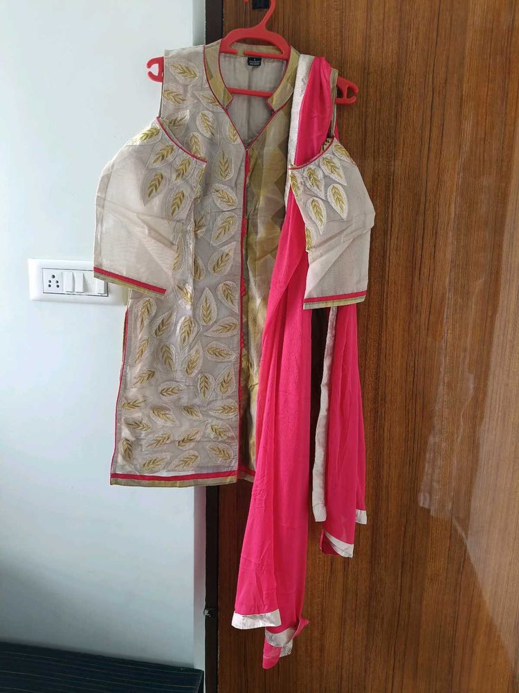 Cold Shoulder Patiala Set