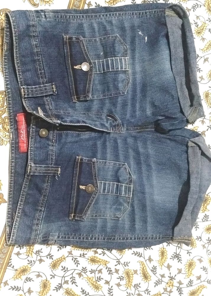 Blue Denim Shorts