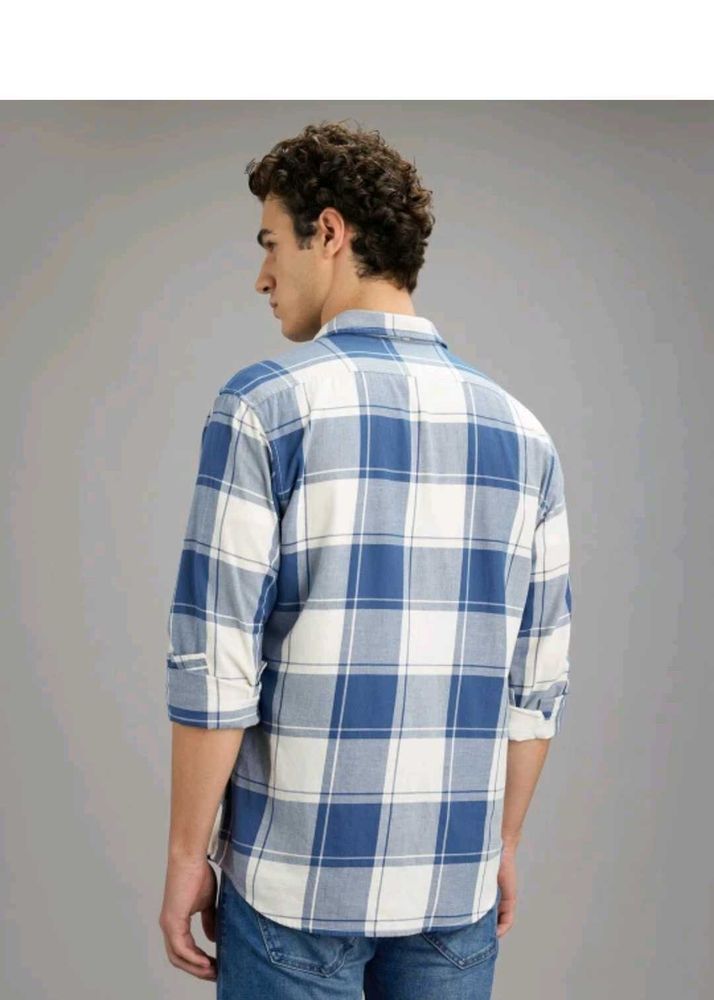 Pepe Jeans Men Regular Fit Checkered Casual Shirt