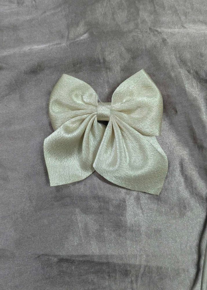 Elegant Satin Bow Hair Clip