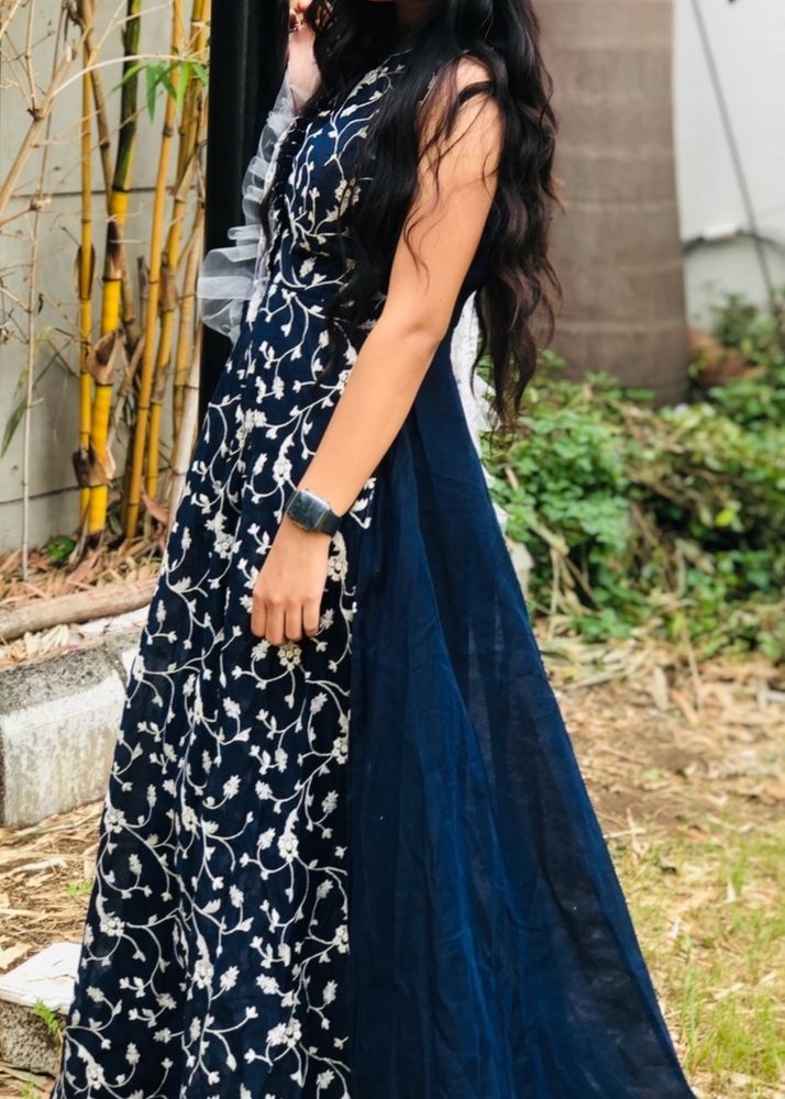 Navy Blue Wedding Gown