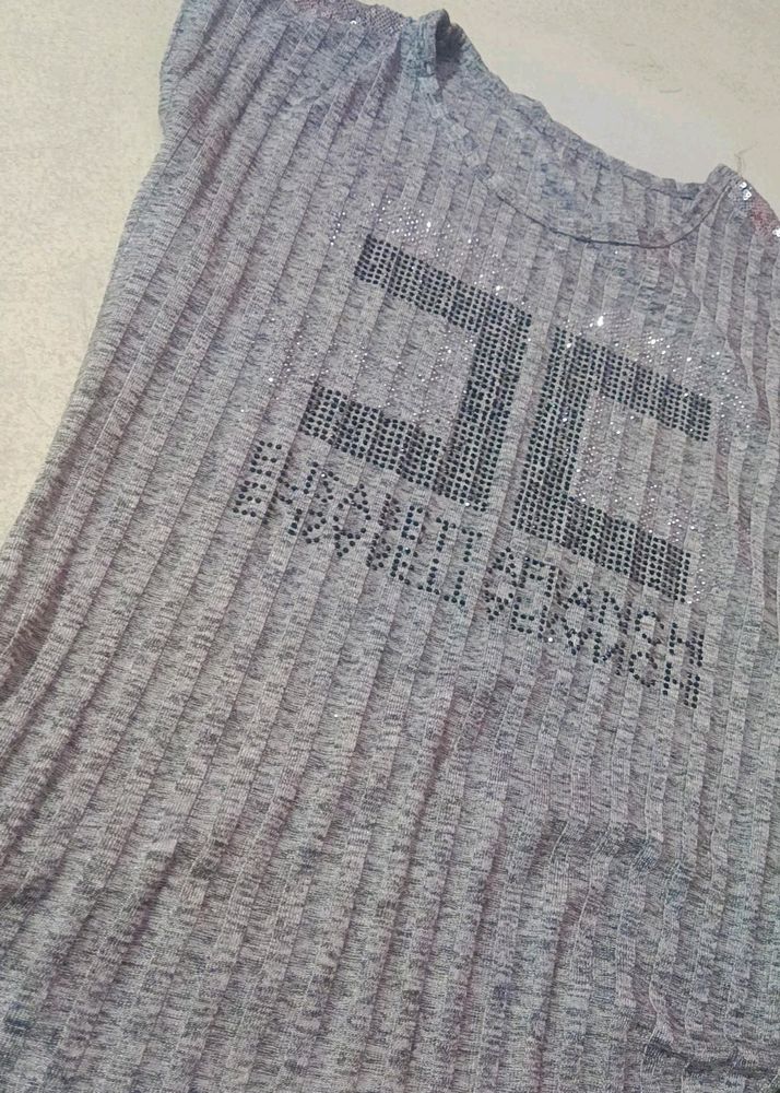 Silver American Brand Top