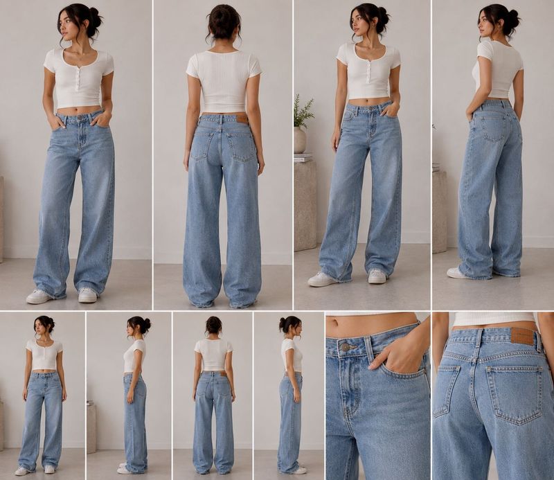 Light Wash baggy jeans